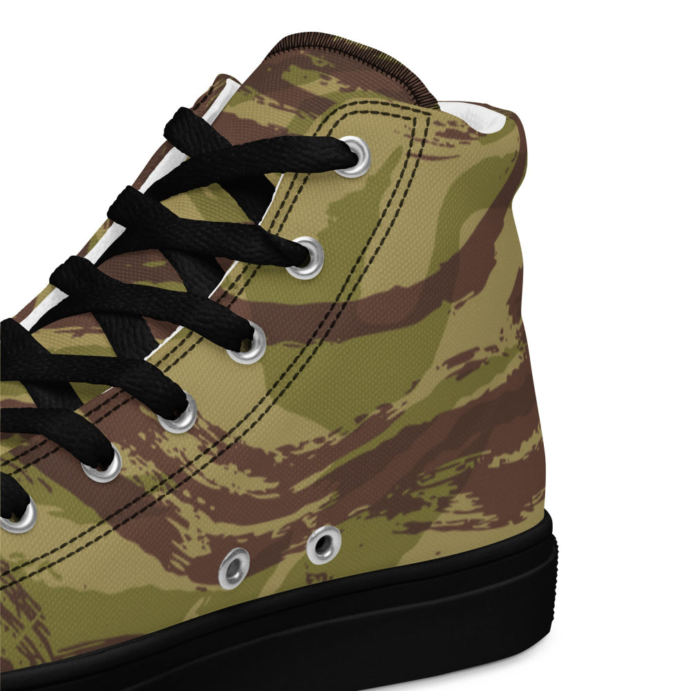 French Lizard C1 All Arms Uniform CAMO Men’s high top canvas shoes - Mens High Top Canvas Shoes