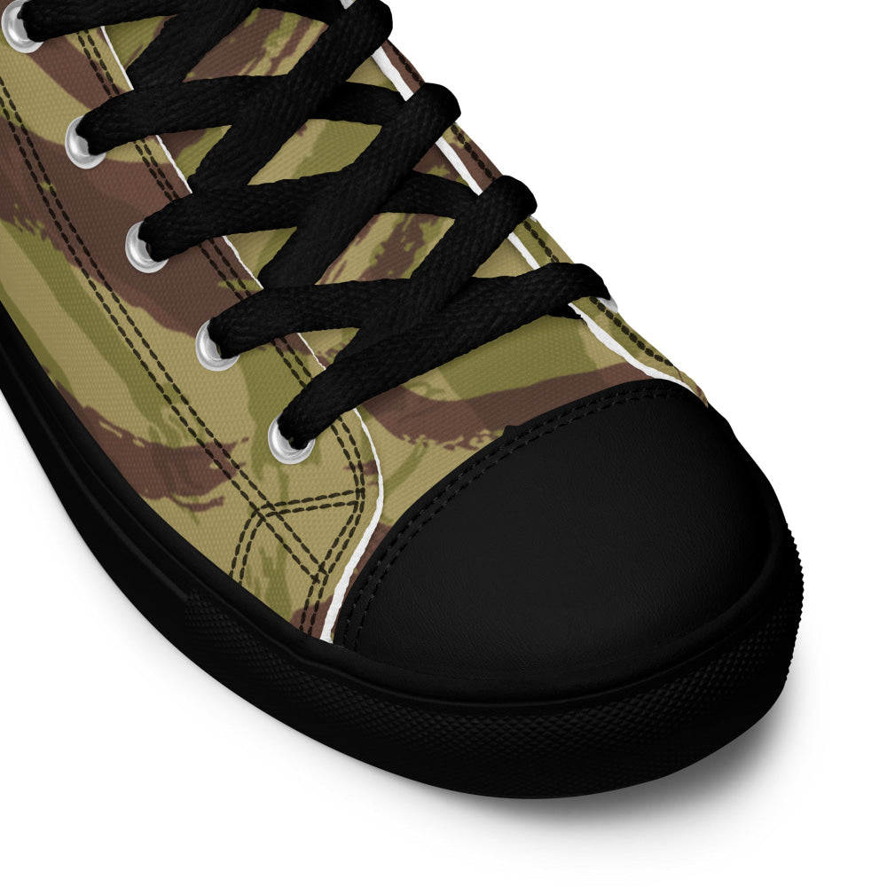 French Lizard C1 All Arms Uniform CAMO Men’s high top canvas shoes - Mens High Top Canvas Shoes