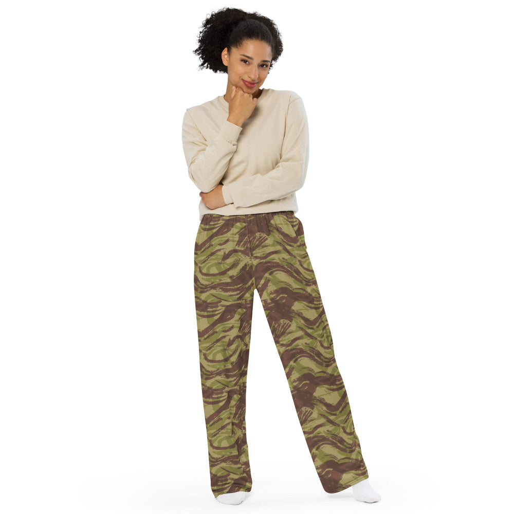 French Lizard C1 All Arms Uniform CAMO unisex wide-leg pants - Unisex Wide-Leg Pants