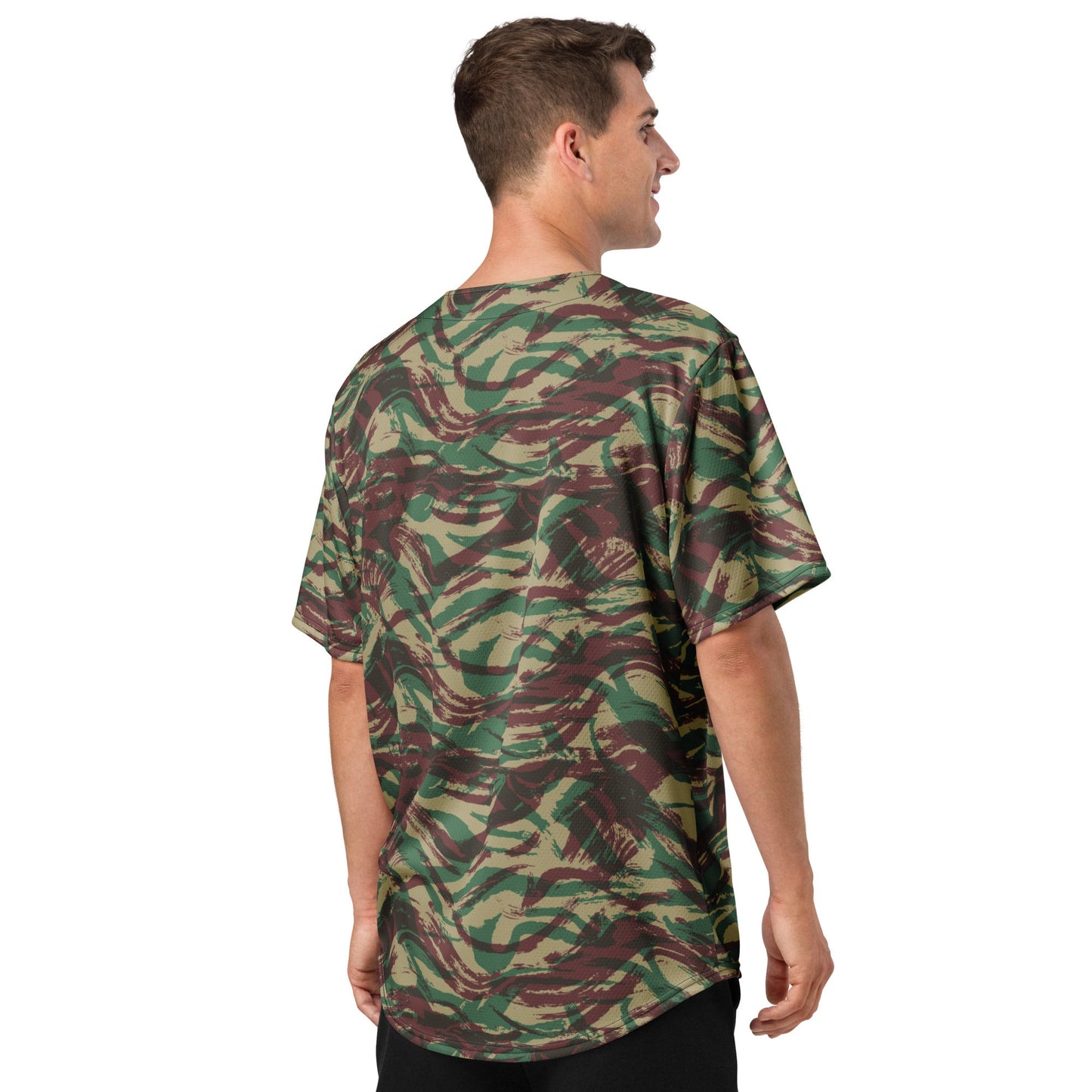 French Lizard D Algerian War CAMO baseball jersey - Baseball Jerseys