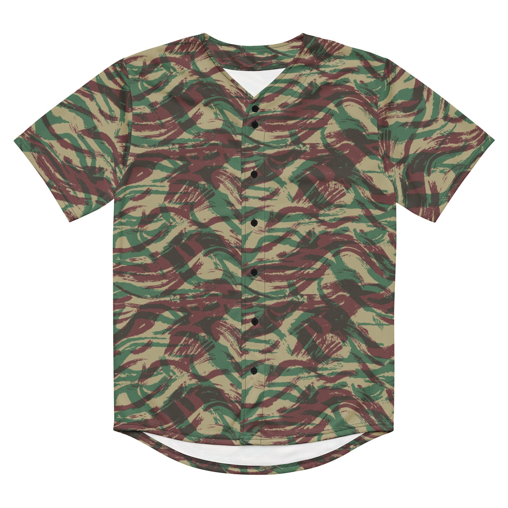 French Lizard D Algerian War CAMO baseball jersey - Baseball Jerseys