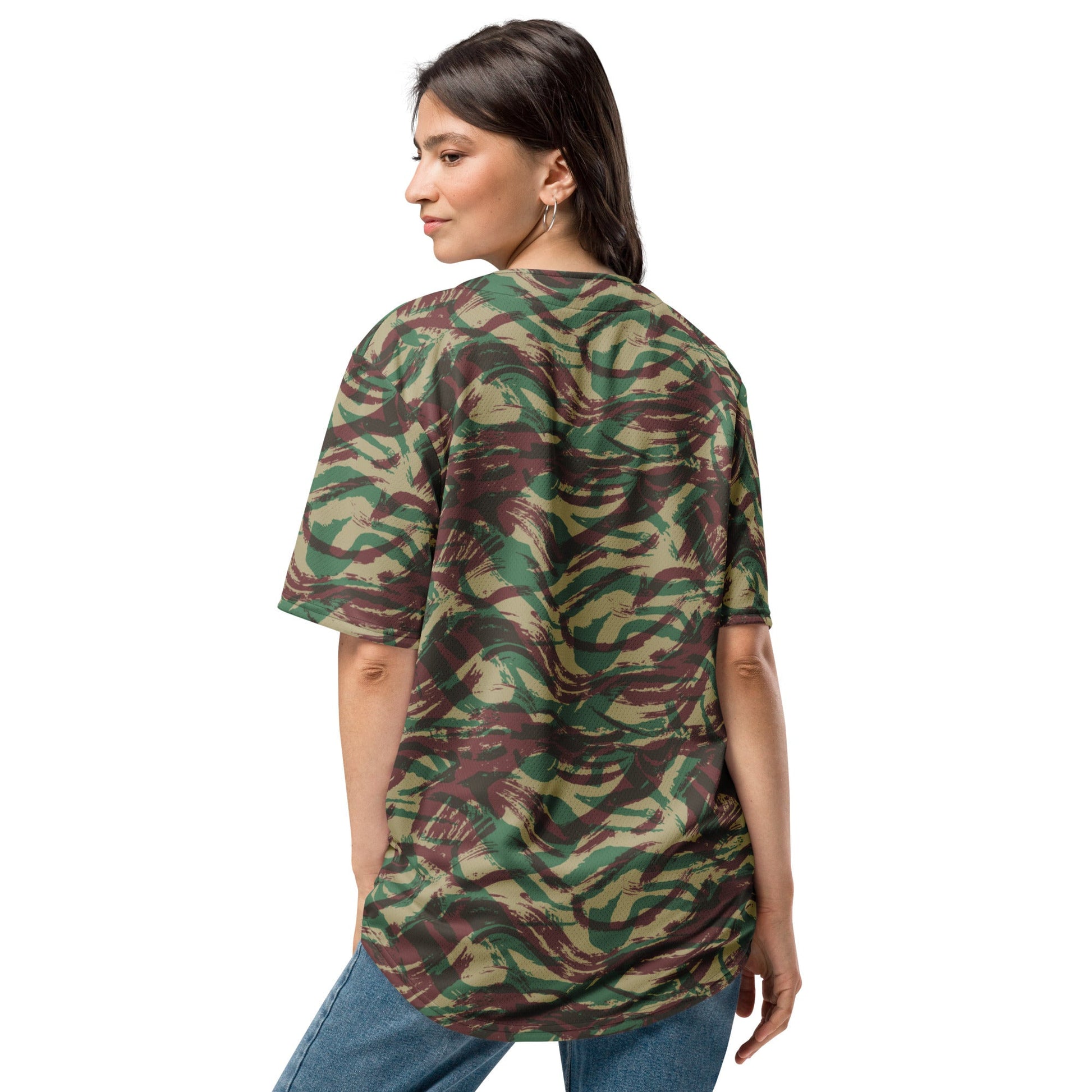 French Lizard D Algerian War CAMO baseball jersey - Baseball Jerseys
