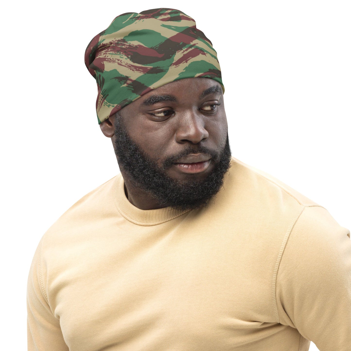 French Lizard D Algerian War CAMO Beanie - Beanies