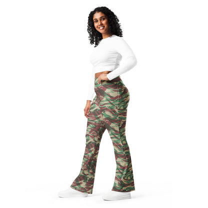 French Lizard D Algerian War CAMO Flare leggings - Womens Leggings