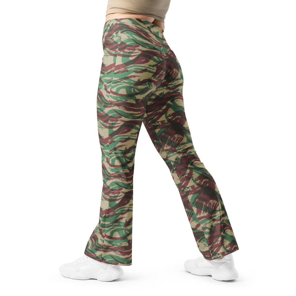 French Lizard D Algerian War CAMO Flare leggings - 2XS - Womens Leggings