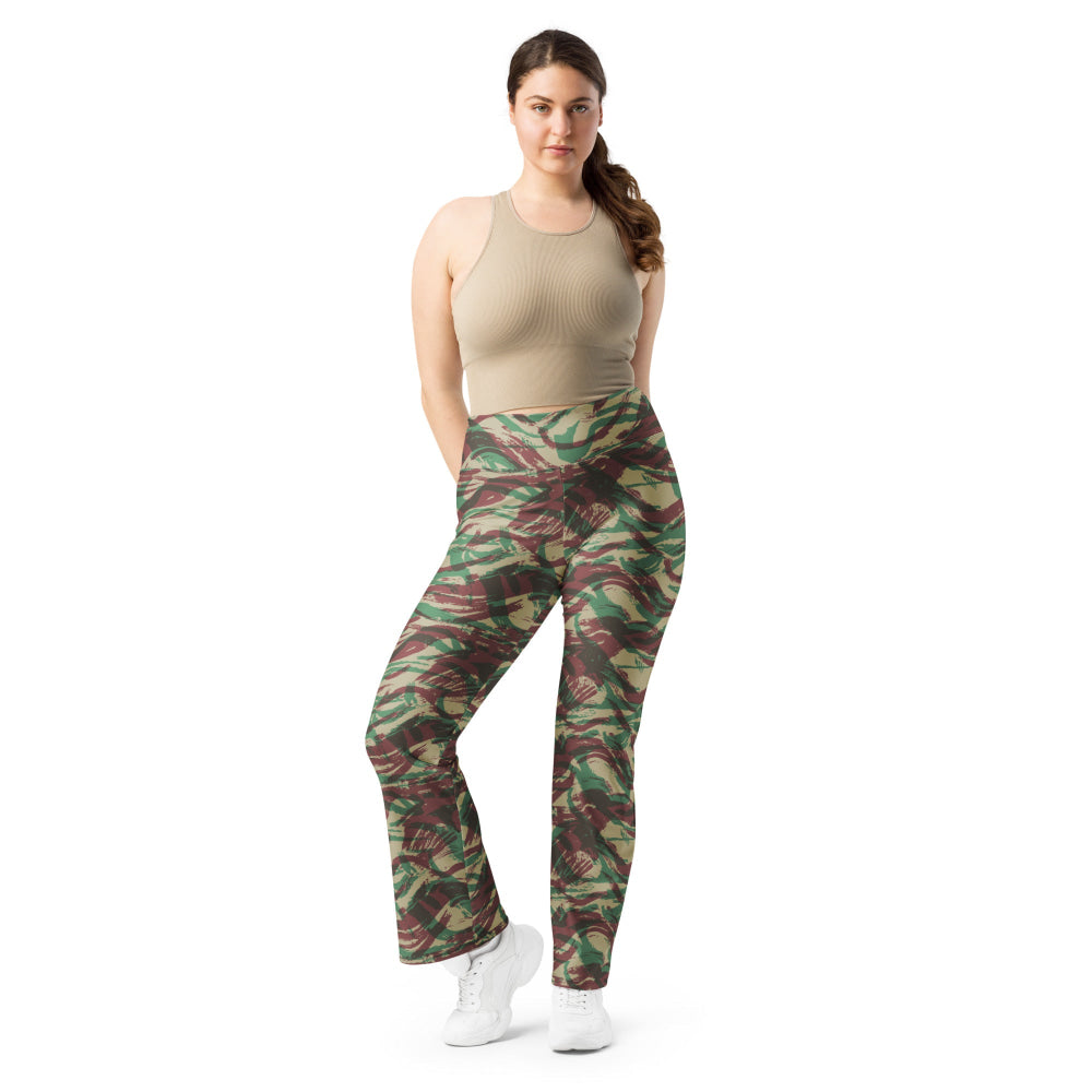 French Lizard D Algerian War CAMO Flare leggings - Womens Leggings