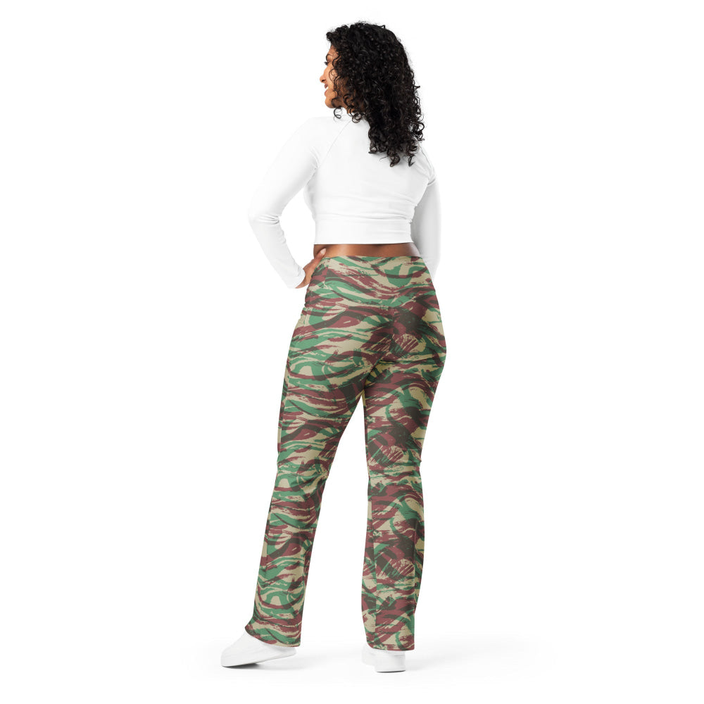 French Lizard D Algerian War CAMO Flare leggings - Womens Leggings