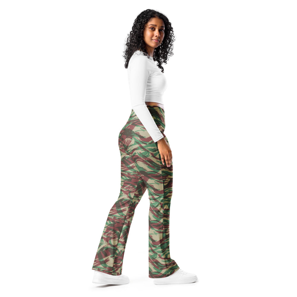 French Lizard D Algerian War CAMO Flare leggings - Womens Leggings