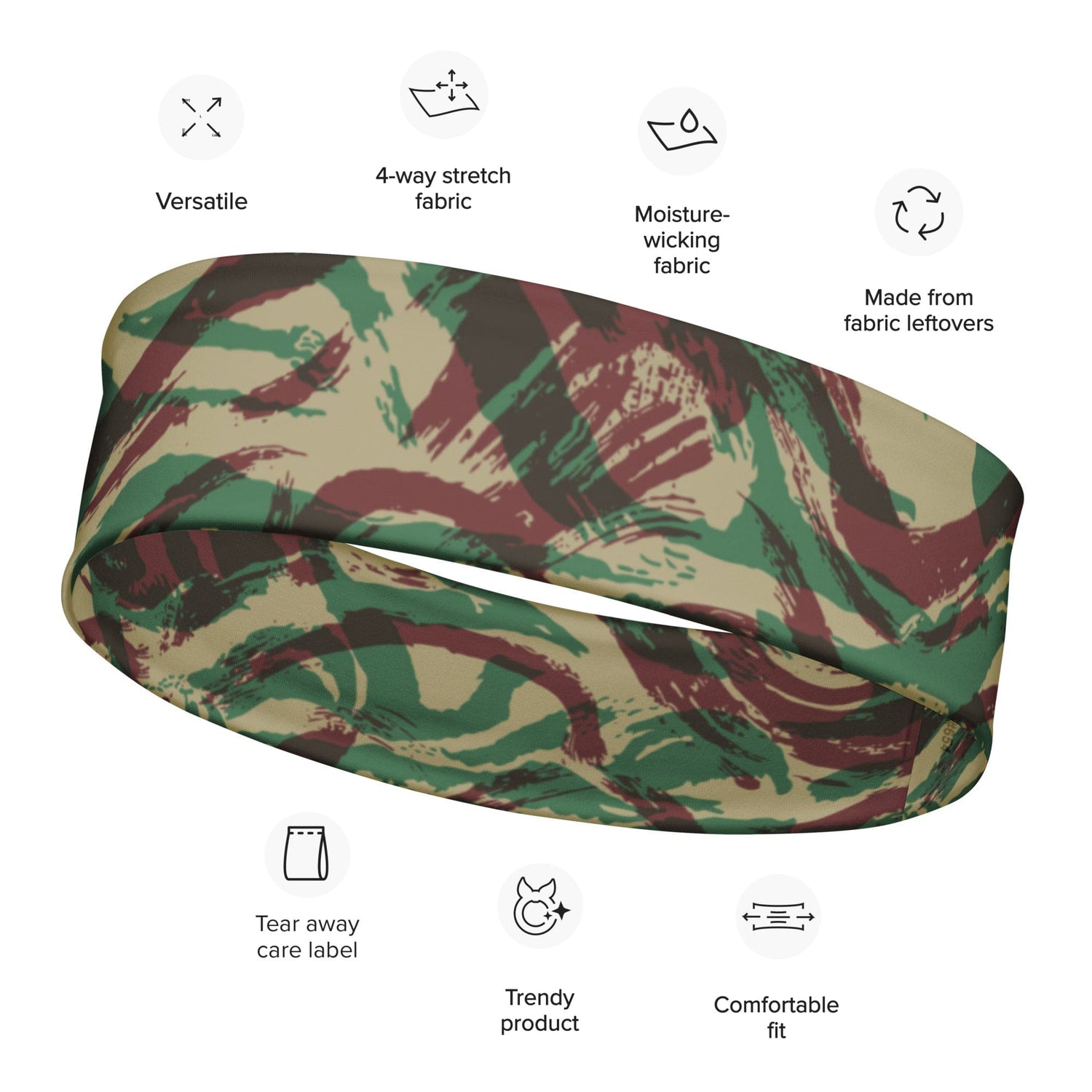 French Lizard D Algerian War CAMO Headband - M - Headbands