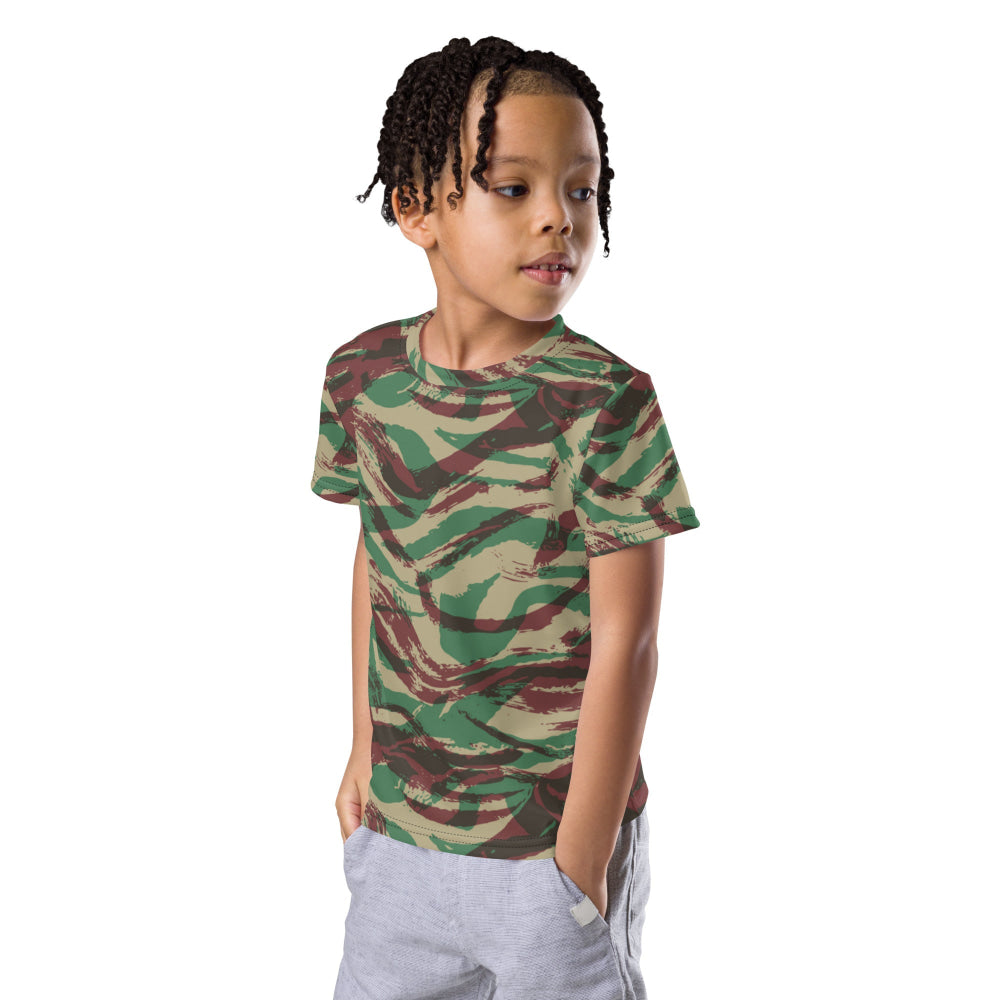 French Lizard D Algerian War CAMO Kids crew neck t-shirt - Crew Neck T-shirt