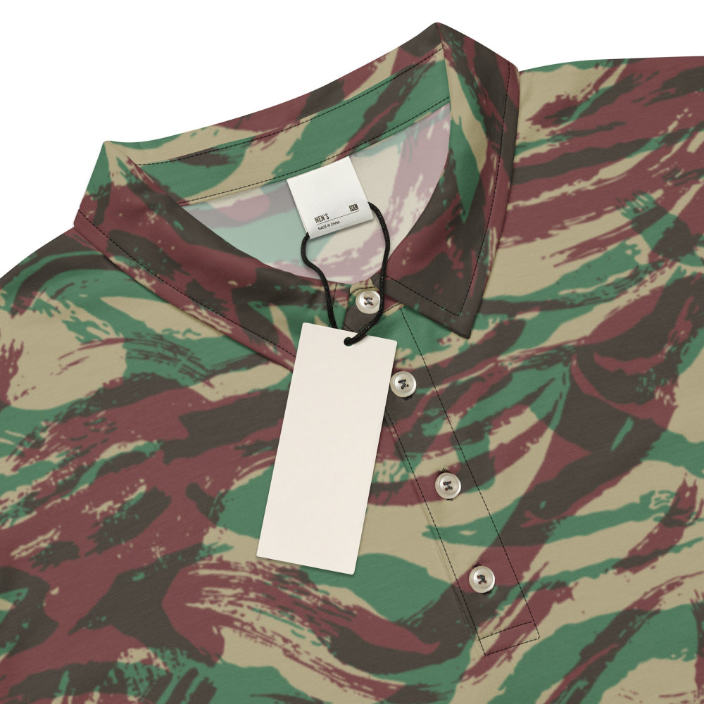 French Lizard D Algerian War CAMO Men’s slim fit polo - Mens Slim Fit Polo