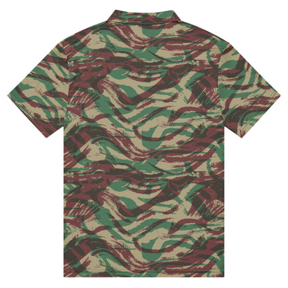 French Lizard D Algerian War CAMO Men’s slim fit polo - Mens Slim Fit Polo