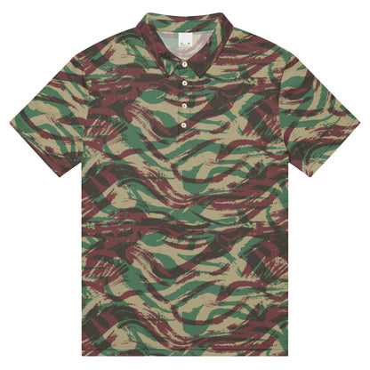 French Lizard D Algerian War CAMO Men’s slim fit polo - XS - Mens Slim Fit Polo