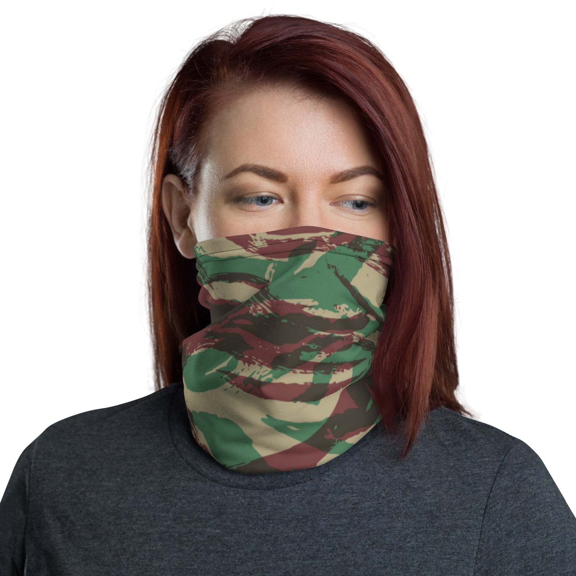 French Lizard D Algerian War CAMO Neck Gaiter Gaiters