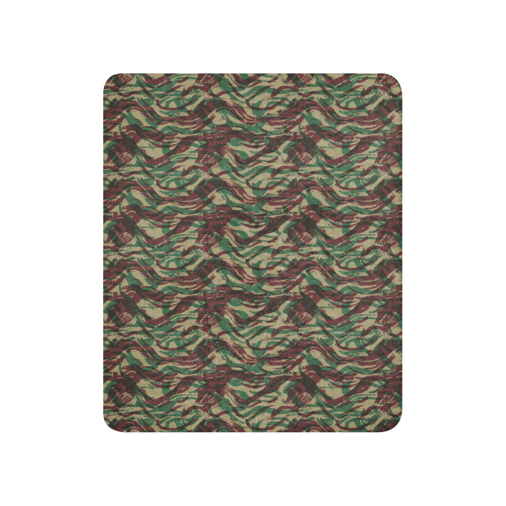 French Lizard D Algerian War CAMO Sherpa blanket - Blanket