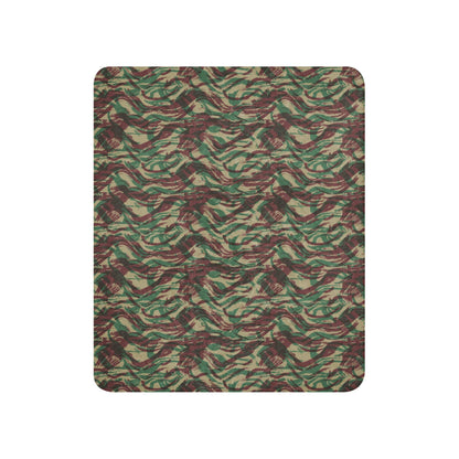 French Lizard D Algerian War CAMO Sherpa blanket - Blanket