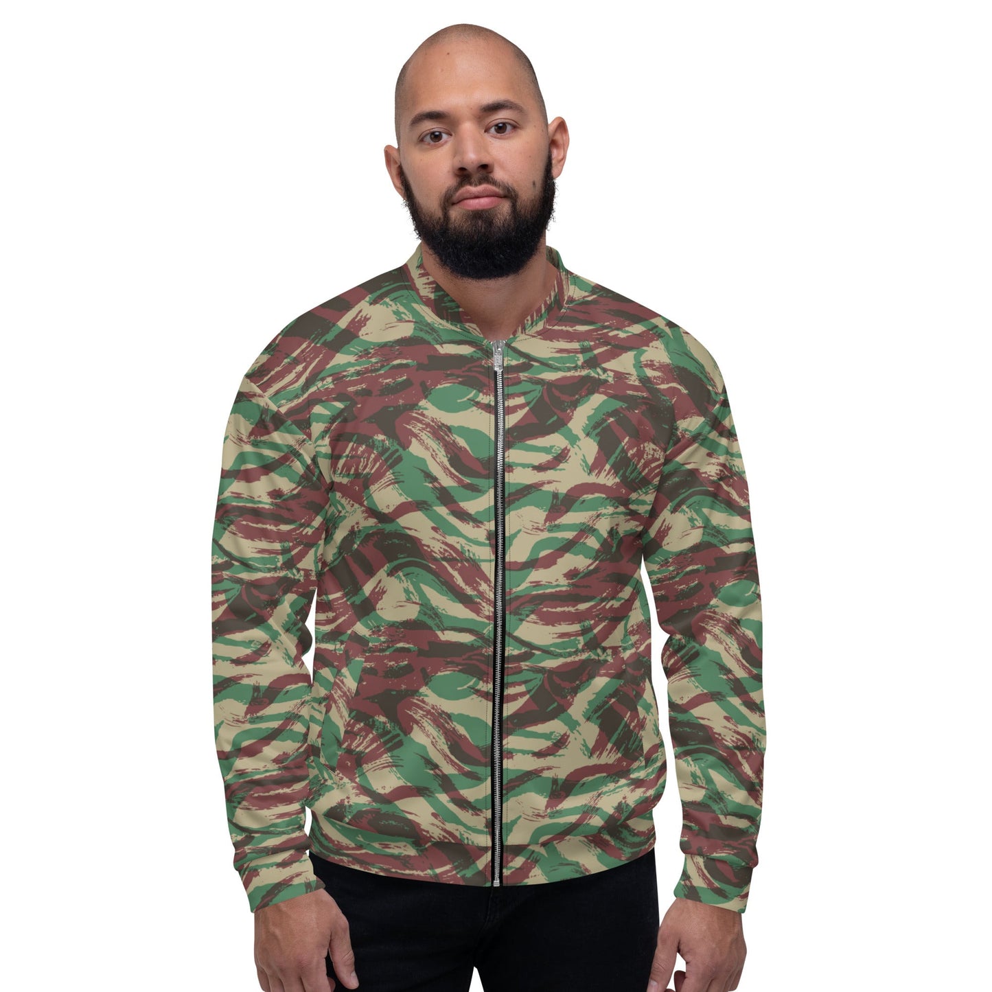 French Lizard D Algerian War CAMO Unisex Bomber Jacket - Jackets