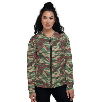 French Lizard D Algerian War CAMO Unisex Bomber Jacket - Jackets