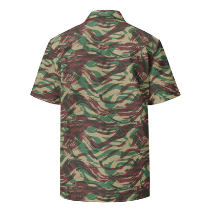 French Lizard D Algerian War CAMO Unisex button shirt - Button Shirt