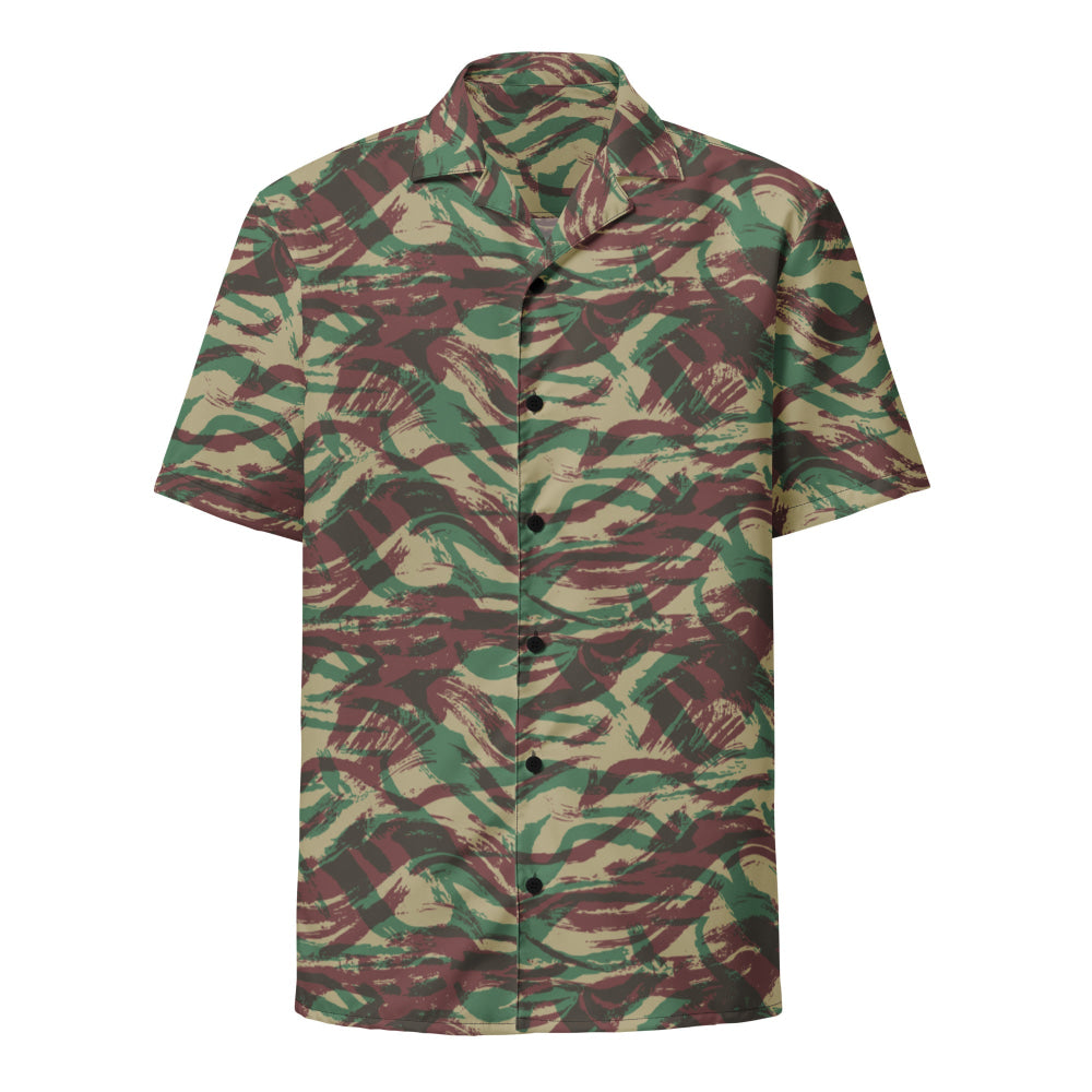 French Lizard D Algerian War CAMO Unisex button shirt - Button Shirt