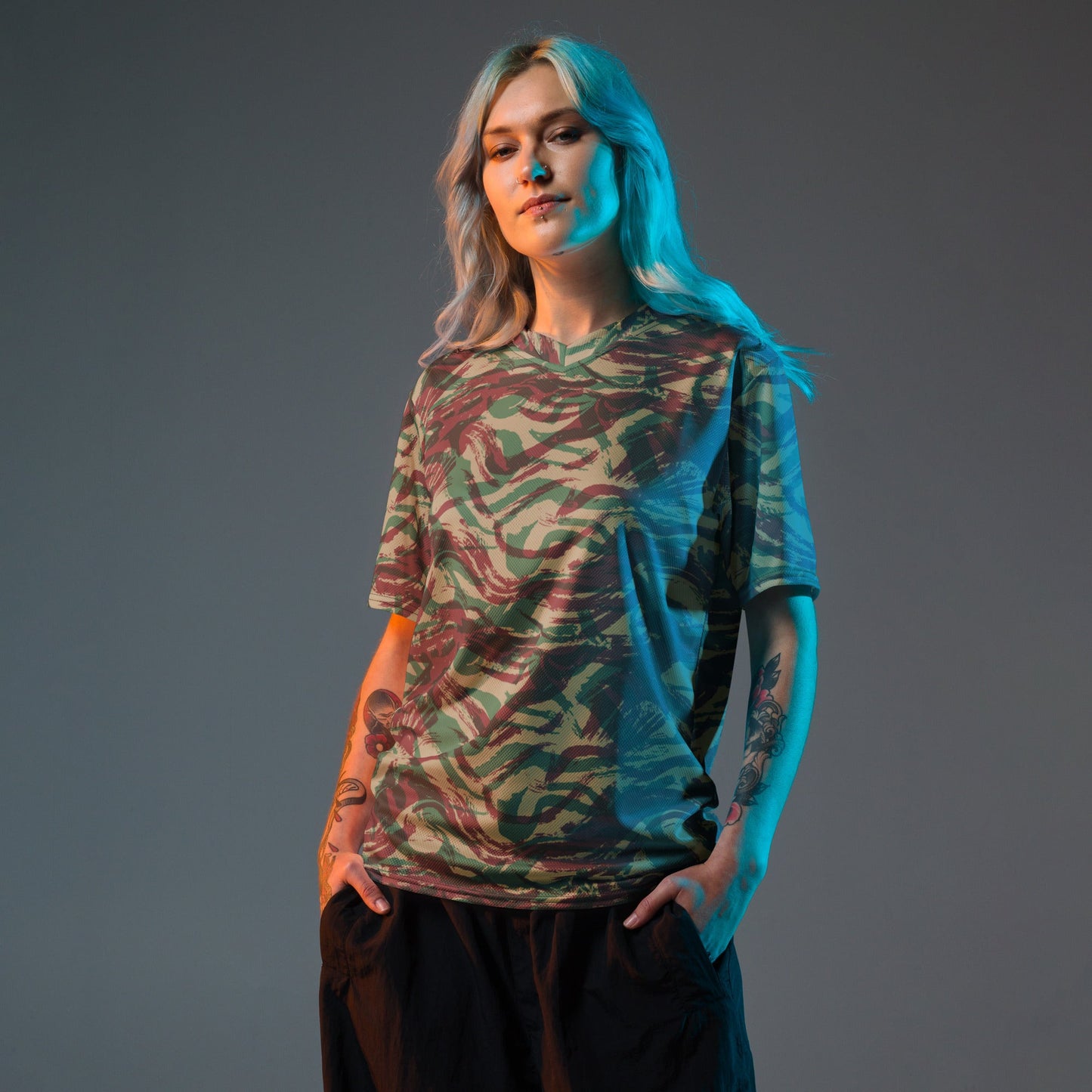 French Lizard D Algerian War CAMO unisex sports jersey Sports Jerseys