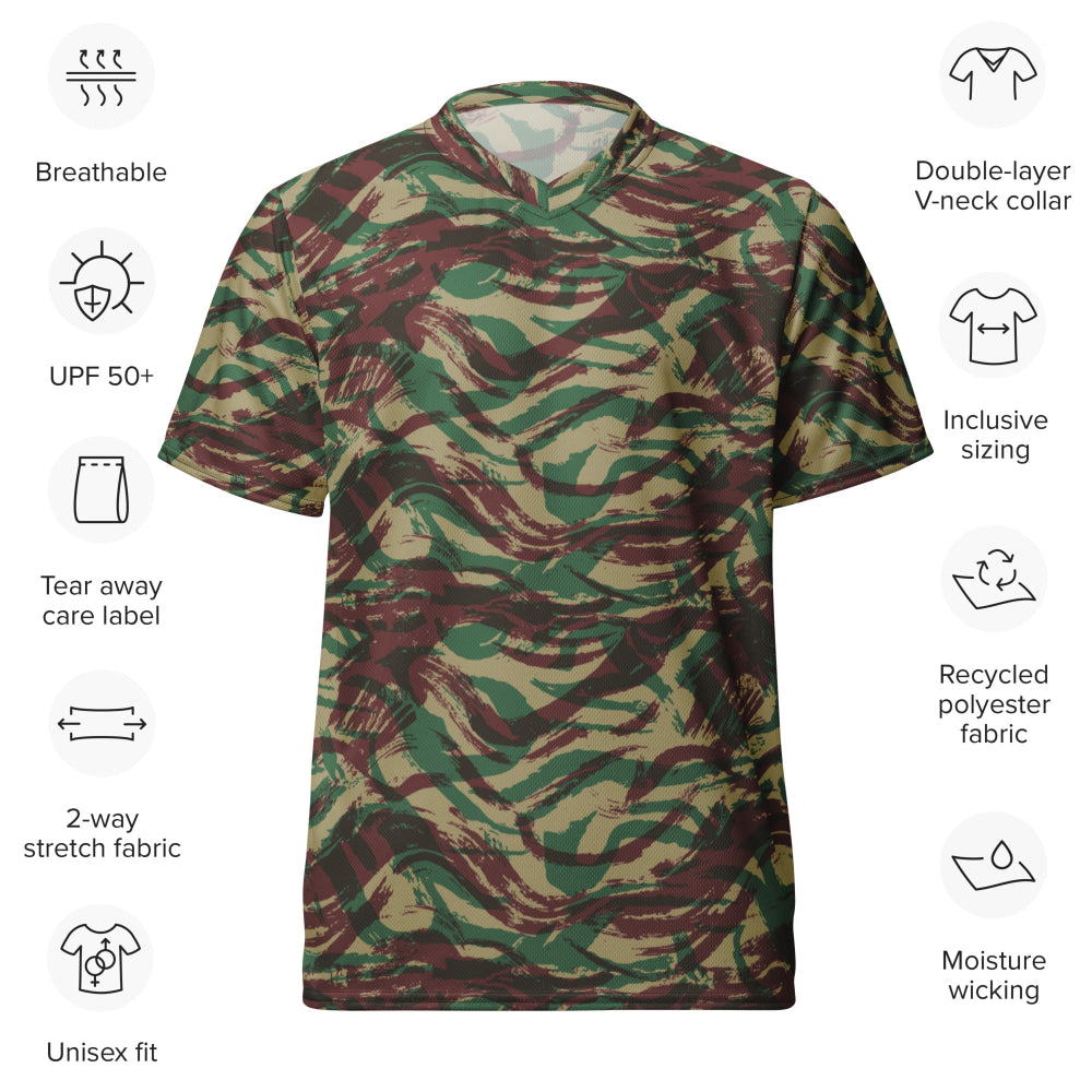 French Lizard D Algerian War CAMO unisex sports jersey - Unisex Sports Jersey