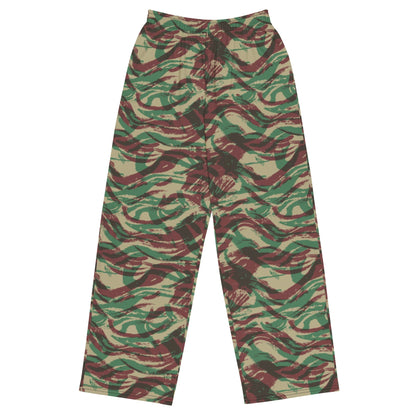 French Lizard D Algerian War CAMO unisex wide-leg pants - 2XS - Unisex Wide-Leg Pants