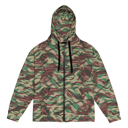 French Lizard D Algerian War CAMO Unisex zip hoodie 2XS Zip Hoodies