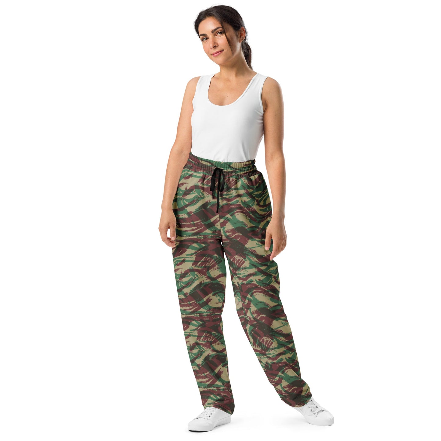 French Lizard D Algerian War CAMO Wide-leg joggers - Joggers