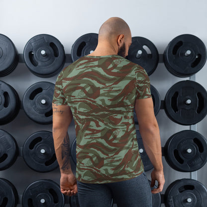 French Lizard Foreign Legion CAMO Mens Athletic T-Shirt