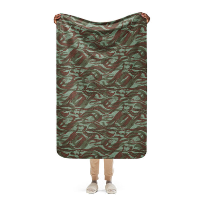 French Lizard Foreign Legion CAMO Sherpa blanket - 37″×57″ - Blankets
