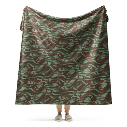 French Lizard Foreign Legion CAMO Sherpa blanket - 60″×80″ - Blankets