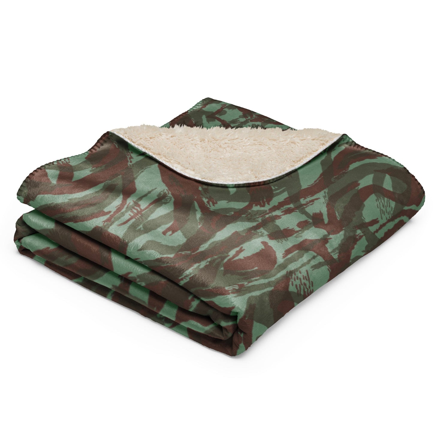 French Lizard Foreign Legion CAMO Sherpa blanket - Blankets