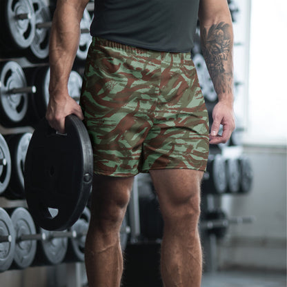 French Lizard Foreign Legion CAMO Unisex Athletic Long Shorts - 2XS