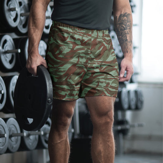 French Lizard Foreign Legion CAMO Unisex Athletic Long Shorts - 2XS