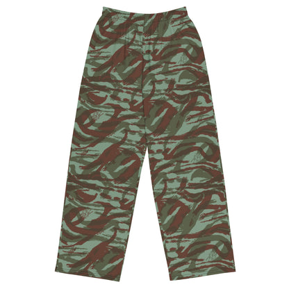 French Lizard Foreign Legion CAMO unisex wide-leg pants - 2XS - Wide-leg Pants
