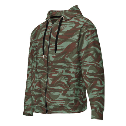 French Lizard Foreign Legion CAMO Unisex Zip Hoodie