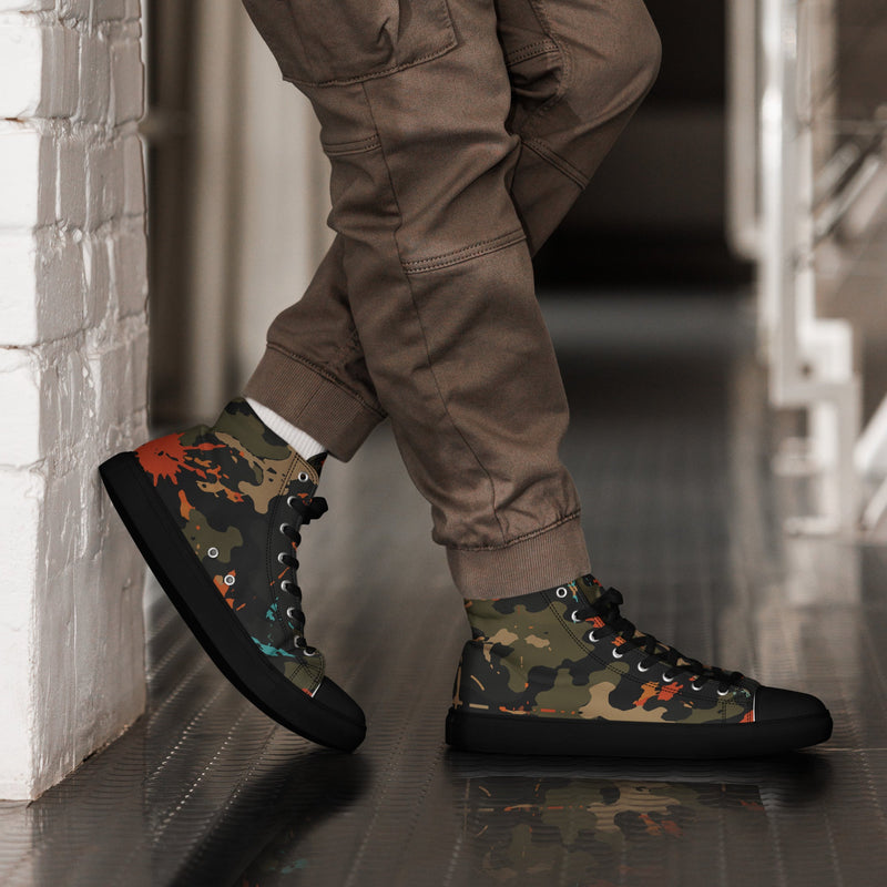 Friendly Fire Team Kill CAMO Mens High-Top Canvas Shoes - 5