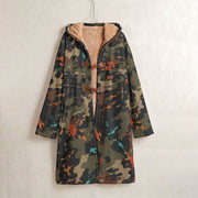 Friendly Fire Team Kill CAMO Men’s Horn Button Long Fleece Coat - S / White - Jacket