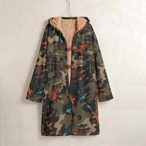 Friendly Fire Team Kill CAMO Men’s Horn Button Long Fleece Coat - S / White - Jacket