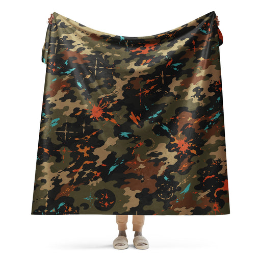 Friendly Fire Team Kill CAMO Sherpa Blanket - 60″×80″