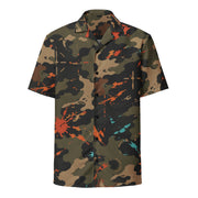 Friendly Fire Team Kill CAMO Unisex Short-Sleeve Button Shirt - Button-Up