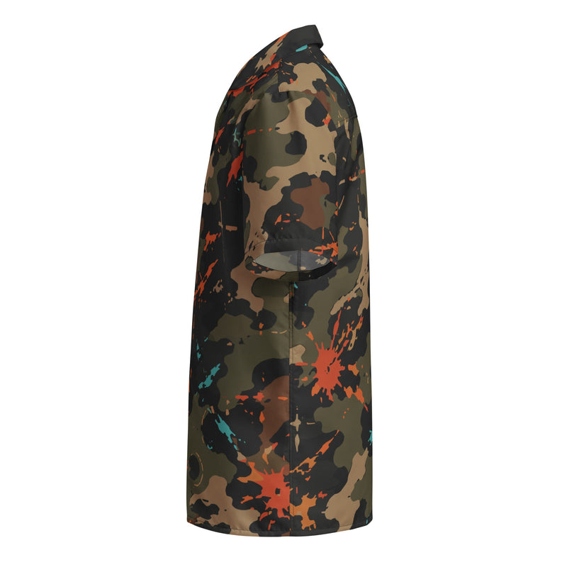 Friendly Fire Team Kill CAMO Unisex Short-Sleeve Button Shirt - Button-Up