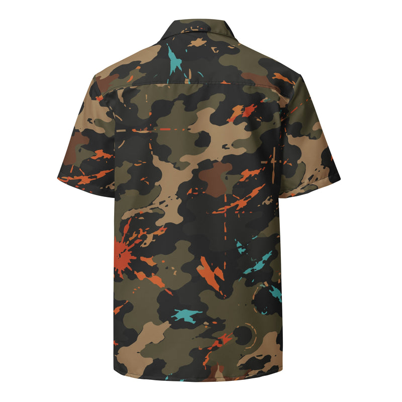 Friendly Fire Team Kill CAMO Unisex Short-Sleeve Button Shirt - Button-Up
