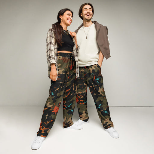 Friendly Fire Team Kill CAMO Unisex Wide-Leg Joggers - 2XS