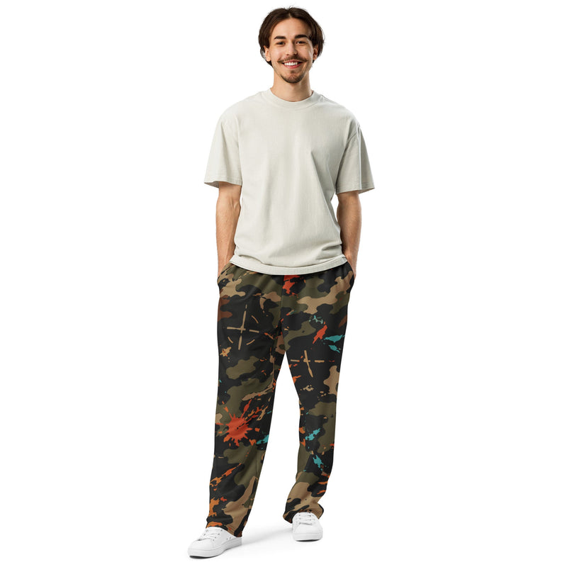 Friendly Fire Team Kill CAMO Unisex Wide-Leg Joggers
