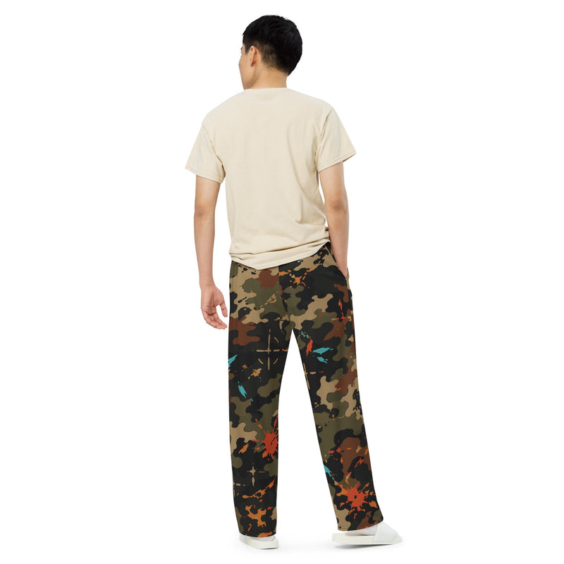 Friendly Fire Team Kill CAMO Unisex Wide-Leg Leisure Pants - Pant