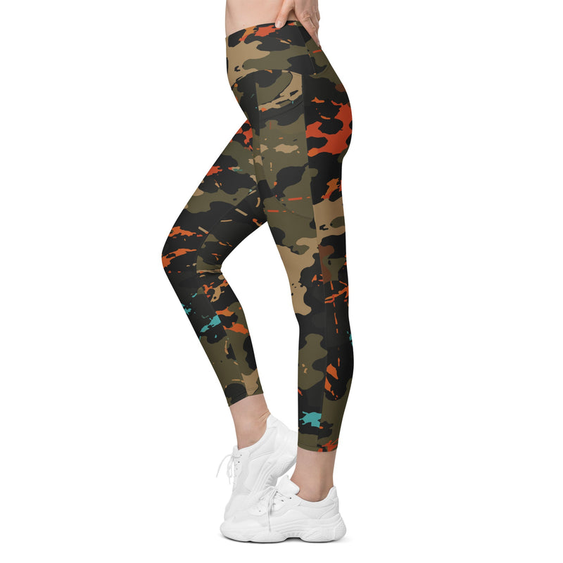 Friendly Fire Team Kill CAMO Womens Leggings with Pockets - Women
