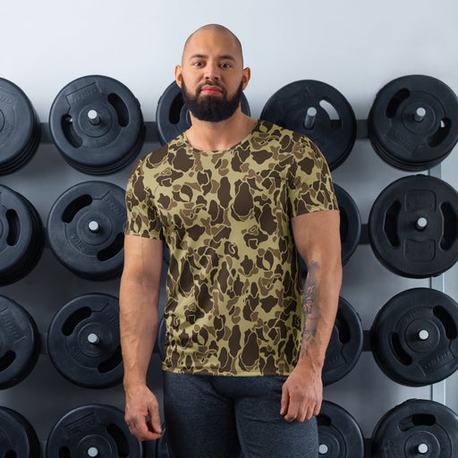 Frog Skin M1942 Beach CAMO Mens Athletic T-Shirt - XS - Shirt