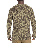 Frog Skin M1942 Beach CAMO Mens Sunscreen Sports Hoodie With Thumb Holes
